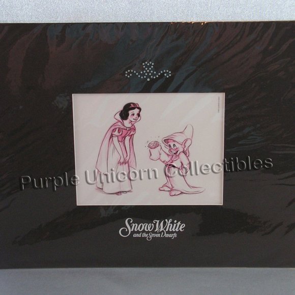 Swarovski Crystal Disney Snow White and the Seven Dwarfs Lithograph - Picture 1 of 3